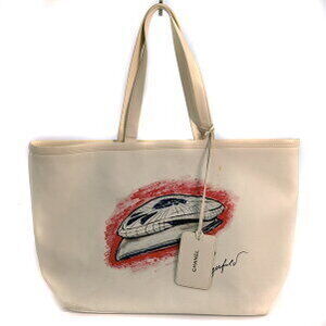 Chanel Mobile Art Tote Bag White